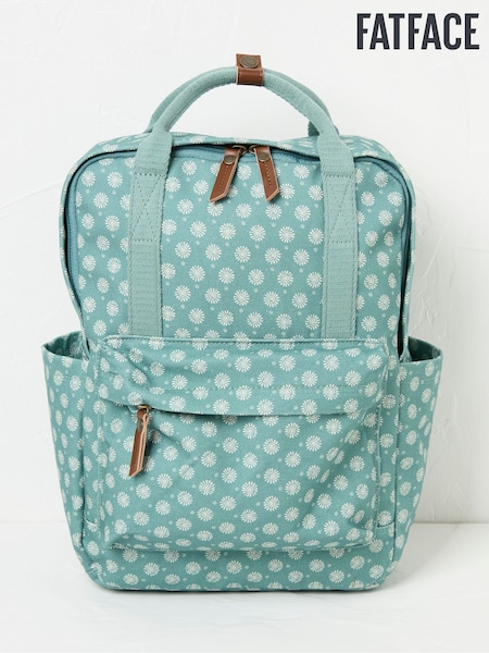 FatFace Green Haze Geometric Canvas Rucksack (AA2303) | €31.50