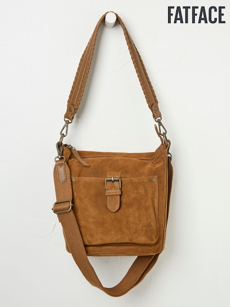 FatFace Elle Tan Brown Cross-Body Bag (AA2307) | $103