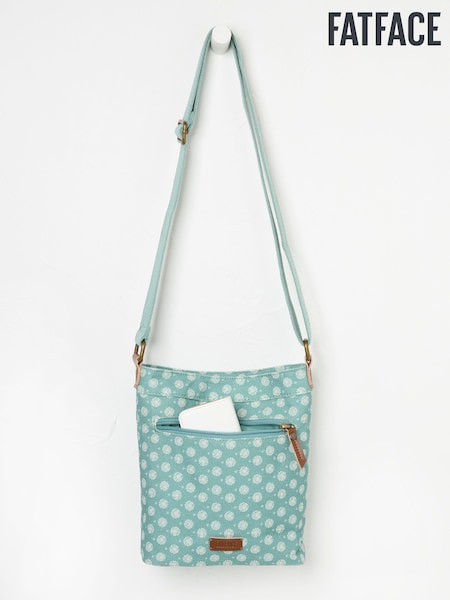 FatFace Green Haze Mini Canvas Cross-Body Bag (AA2314) | AZN 80