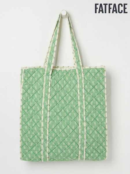 Verde - FatFace Quilted 100% Cotton Shopper Bag (AA2356) | 59 €
