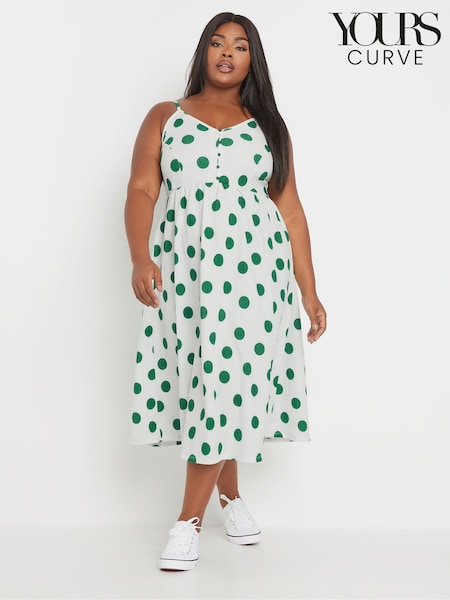 Yours Curve White Structured Sundress (AA2452) | €39