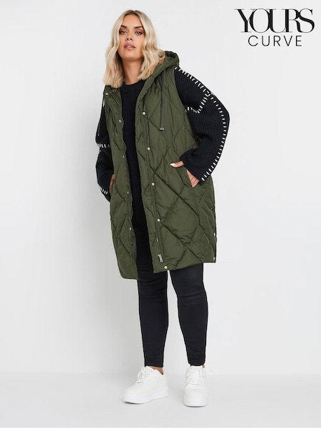 Yours Curve Light Weight Midi Gilet (AA2453) | €81
