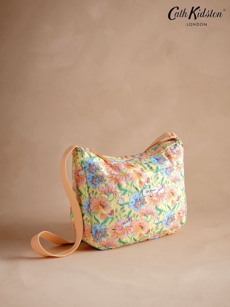 Cath Kidston Yellow Bunnies Floral Foldaway Cross Body Bag (AA2479) | €38