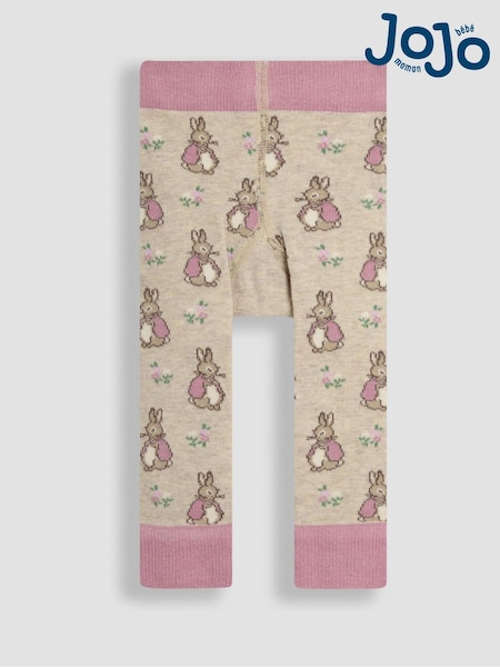 JoJo Maman Bébé Pink Peter Rabbit Knitted Leggings (AA2984) | €22