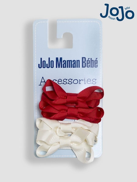 JoJo Maman Bébé Multi Velvet Bows 4 Pack (AA2998) | €14