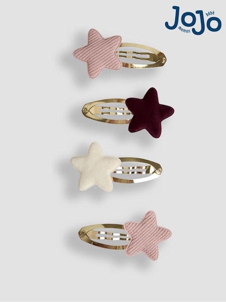 JoJo Maman Bébé Star Star Clips 4 Pack (AA3105) | €14