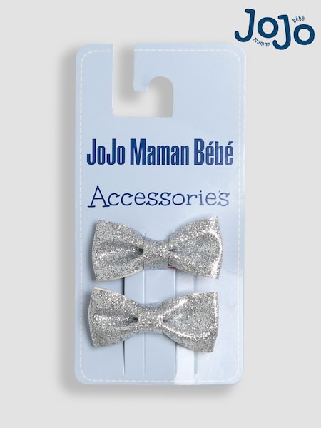 JoJo Maman Bébé Glitter Bow Clips 2 Pack (AA3116) | 10 €