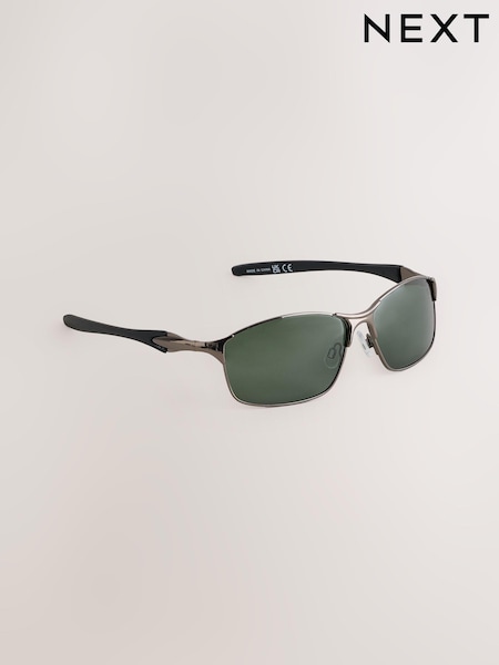 Темно-серый - Metal Wrap Sunglasses (AA3140) | €20