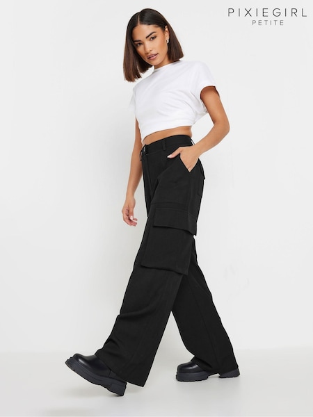 PixieGirl Petite Black Utility Wide Leg Trousers (AA3176) | 2,343 UAH