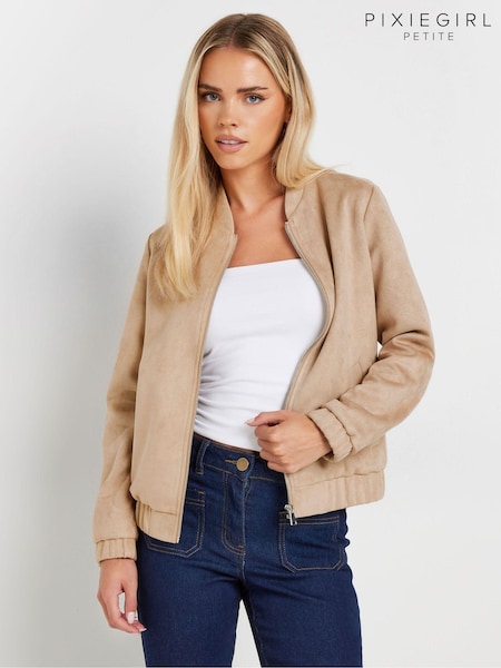 PixieGirl Petite Suedette Bomber Jacket (AA3191) | ‏302‏₪
