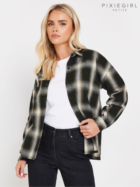 PixieGirl Petite Black Check Shirt (AA3232) | €41