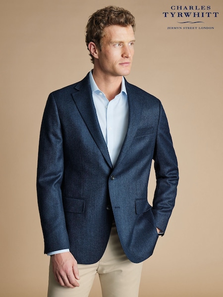 Charles Tyrwhitt Blue Twill Wool Texture Jackets (AA3364) | 1,232 QAR
