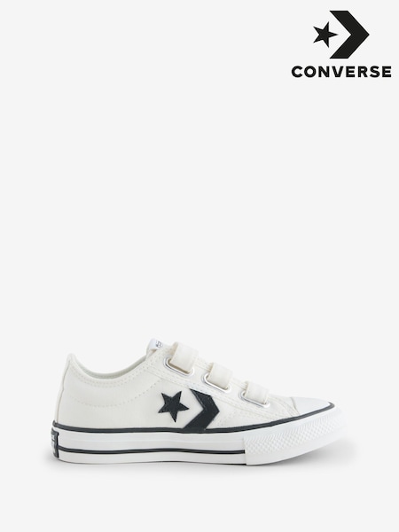 Converse White Junior Star Player 76 3V Trainers (AA3417) | AED262