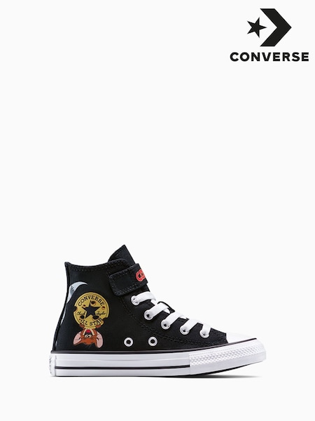 Converse Black Tom and Jerry 1V High Top Trainers (AA3418) | €73