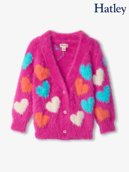 Hatley Boucle Cardigan - Jumbo Hearts Hatley Boucle Cardigan - Jumbo Hearts
