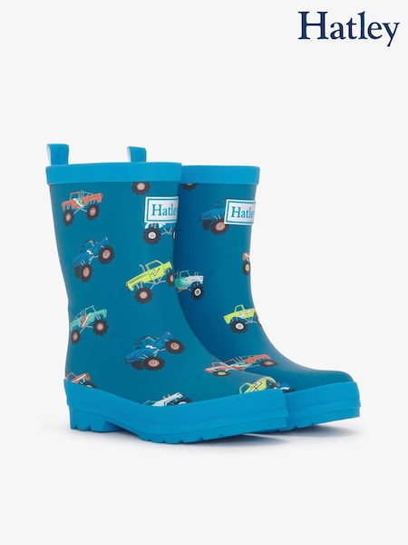 Hatley Blue Monster Trucks Matte Rain Wellies (AA3438) | 38 €