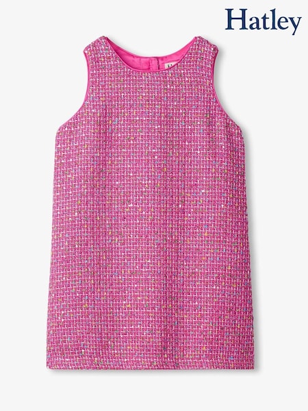 Hatley Pink Rose Violet Tweed Dress (AA3468) | 104 QAR