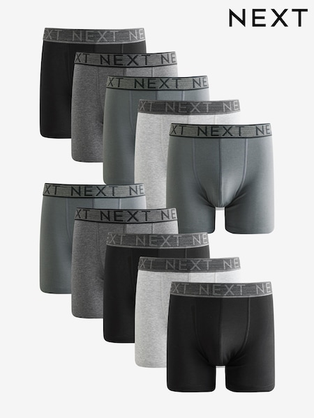 Grey Rich Trunk Boxers 10 Pack (AA3472) | €55