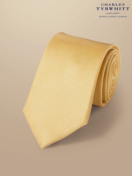 Charles Tyrwhitt Yellow Silk Stain Resistant Tie (AA3537) | 173 QAR