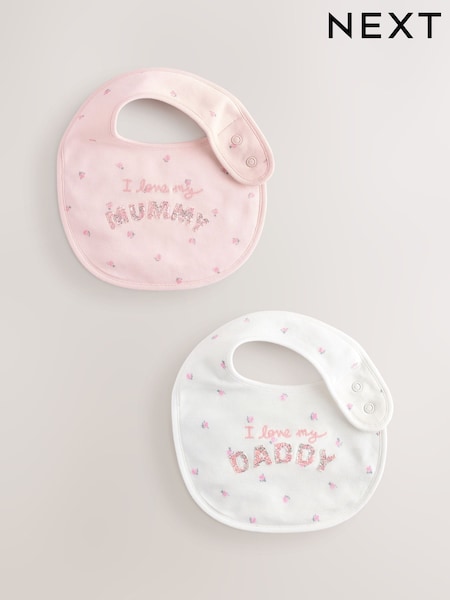 Mummy Daddy Baby Family Bibs 2 Pack (AA3560) | €8