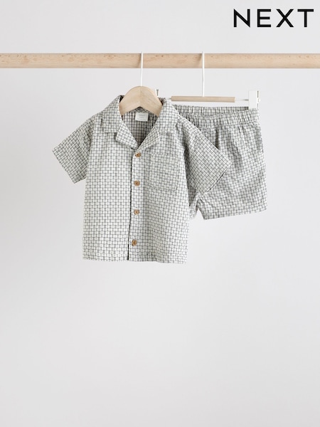 Monocromă - Set Bebeluș Cămăși și pantaloni scurți (0mths-2yrs) (AA3570) | 134 LEI - 149 LEI