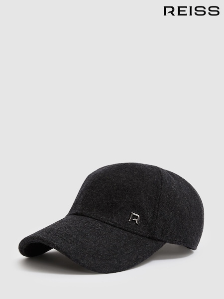 Antracita/Black Oxy - Reiss Logan Wool-Blend Brushed Felt Cap (AA3759) | 85 €