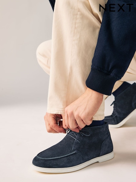 أزرق داكن - Suede Chukka Boots (AA3817) | ‏227 د.إ.‏