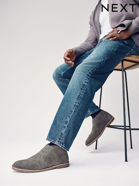 Svetlosivá - Suede Desert Boots (AA3818) | €61