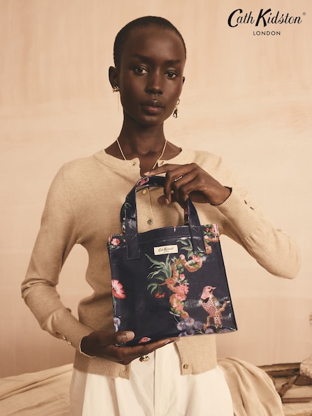 Cath Kidston Navy Birds Small Book Bag (AA4013) | ₪101