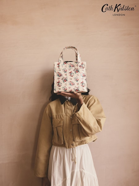 Cath Kidston Ecru Icon Bunches Small Book Bag (AA4017) | €29