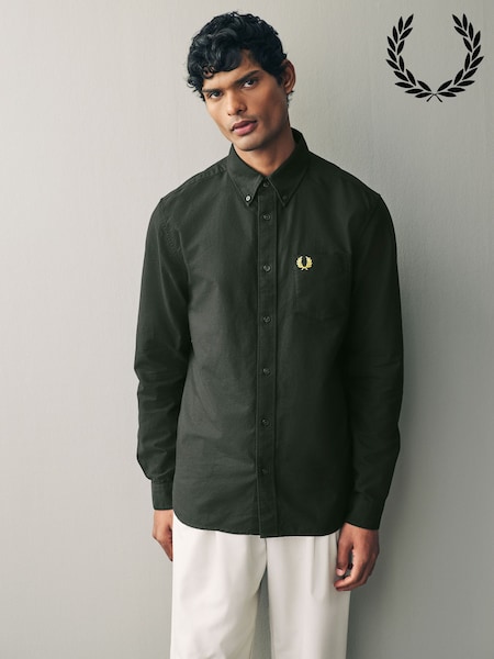 Зеленый - Fred Perry Oxford Shirt (AA4192) | €147
