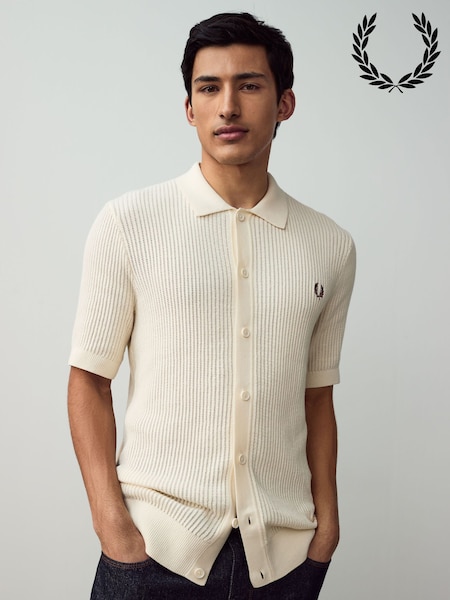 Fred Perry Ribbed Knitted Shirt (AA4245) | €176