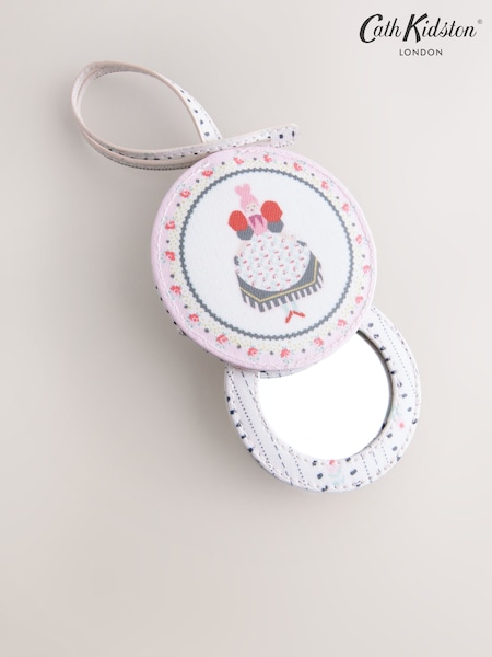 Cath Kidston Pink Rose Stripe Mirror Charm Bag (AA4296) | ₪60
