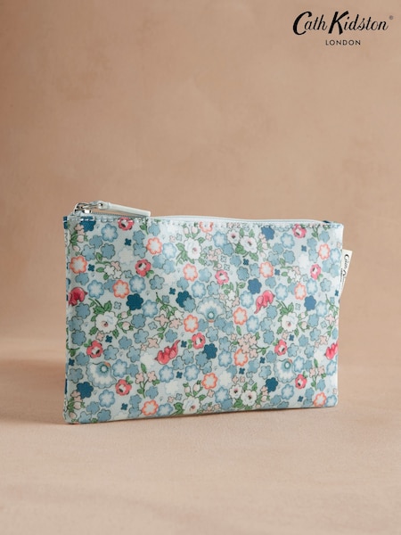 Cath Kidston Blue Ditsy 100% Cotton Zip Purse (AA4362) | MYR 63