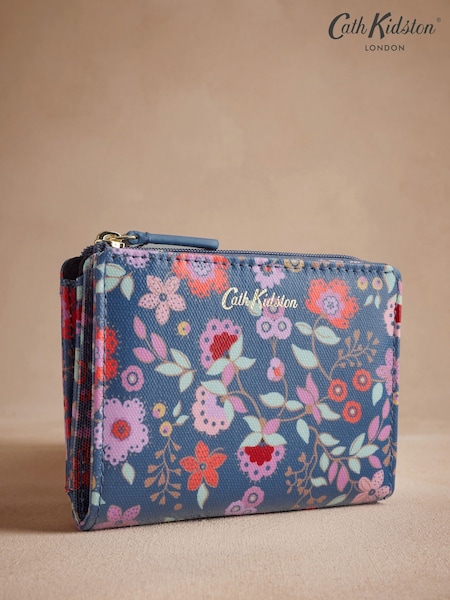 Cath Kidston Navy Lace Petals Slim Pocket Purse (AA4377) | MYR 189