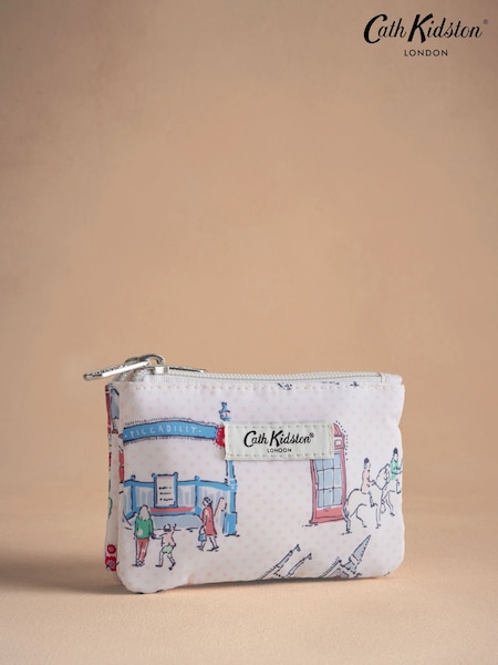 Cath Kidston Ecru Lovely London Double Zip Purse (AA4381) | AED70