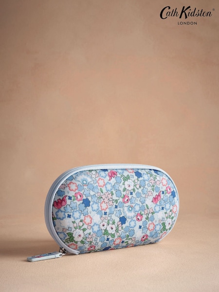 Cath Kidston Blue Ditsy 100% Cotton Glasses Case Purse (AA4382) | OMR8