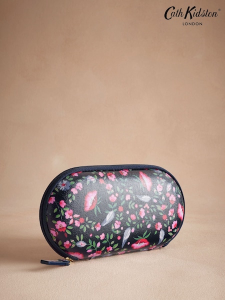 Cath Kidston Navy Feather Ditsy 100% Cotton Glasses Case Purse (AA4396) | $26