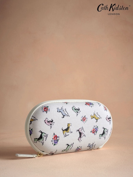 Светло-бежевая собачка - Cath Kidston 100% Cotton Glasses Case Purse (AA4397) | 9 200 тг