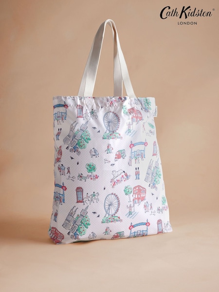 Cath Kidston Ecru Lovely London Foldaway Tote Bag (AA4585) | €31.50