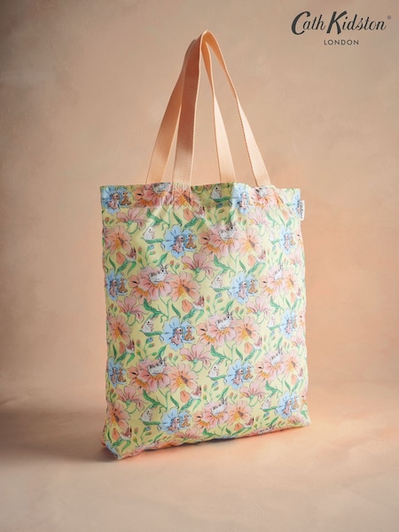 Cath Kidston Yellow Bunnies Floral Foldaway Tote Bag (AA4591) | €31.50