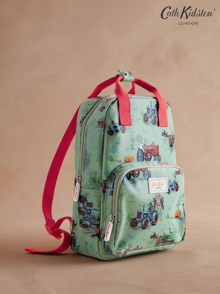 Cath Kidston Green Tractors Medium Backpack (AA4614) | ₪146