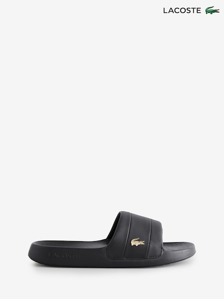 Negro - Lacoste Logo Stripe Sandals (AA4676) | 64 €