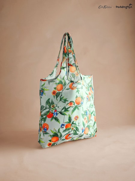 Cath Kidston Green Oranges Paddington Foldaway Shopper Bag (AA4737) | ₪91