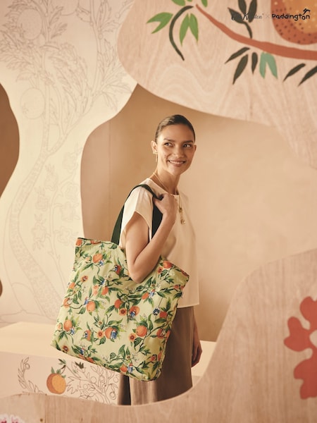 Cath Kidston Green Oranges Paddington Large Foldaway Tote (AA4738) | €40.50