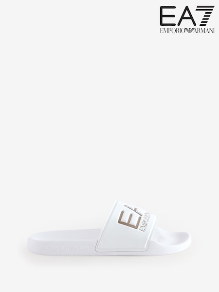 לבן - Emporio Armani Contrast Colour Logo Sliders (AA4757) | ‏216‏₪