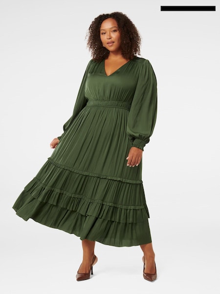 Forever New Eleanor Curve Pleat Waist Midi Dress (AA4905) | 411 LEI