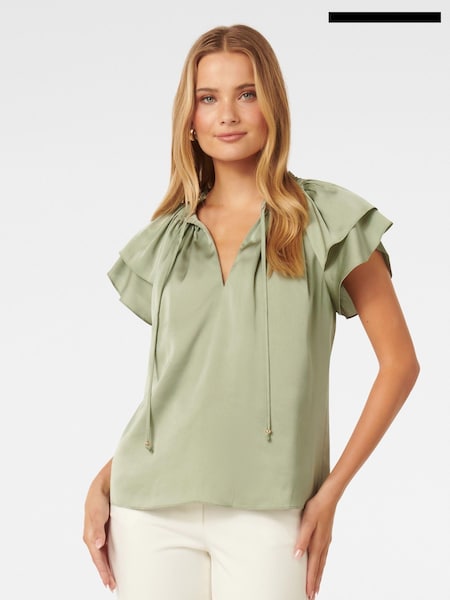 Forever New Marni Micropleated Blouse (AA4938) | 188 LEI