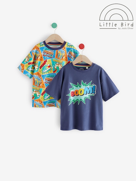 Multicolor - Little Bird by Jools Oliver Short Sleeve Colourful T-Shirts 2 Pack (AA5016) | 28 € - 40 €