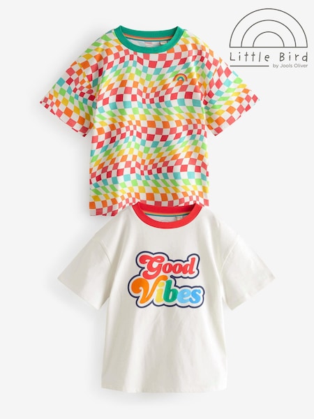 Little Bird by Jools Oliver Short Sleeve 100% Cotton T-Shirts 2 Pack (AA5019) | 31 € - 44 €